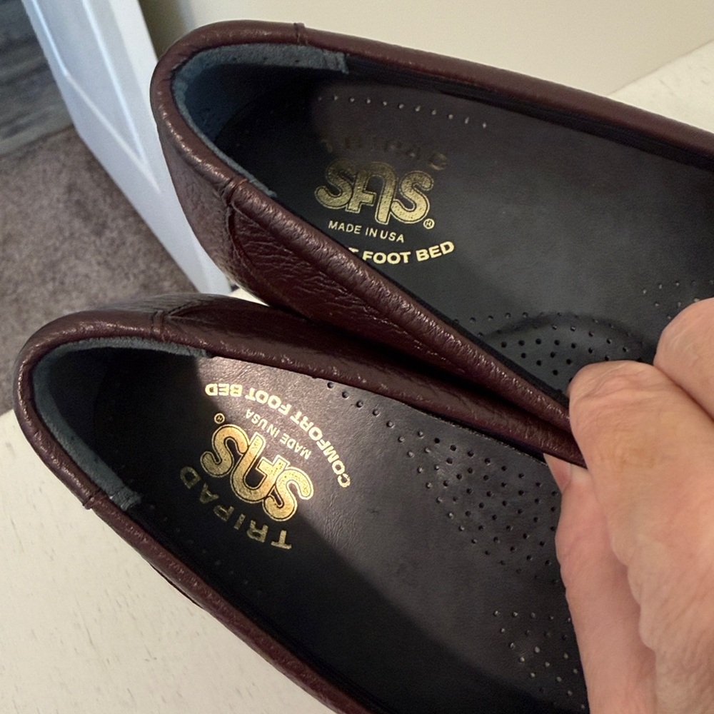 SAS Women’s Burgundy (Antique Wine) Leather Loafers / Size 7.5N / Brand NWOT - Picture 8 of 8